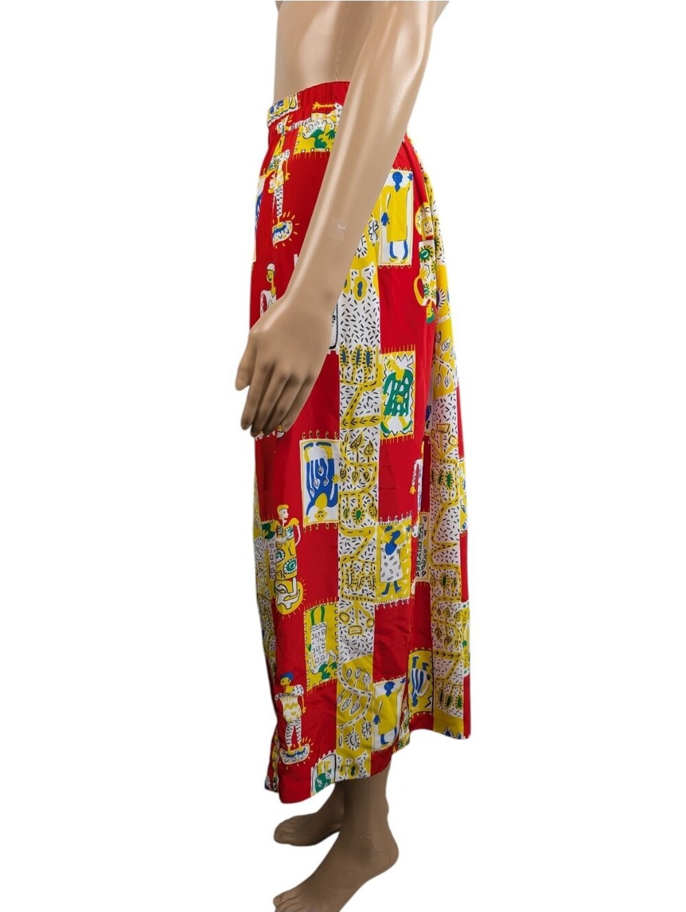 Diane von Furstenberg Vintage Abstract Maxi Skirt 12 - Picture 5 of 8